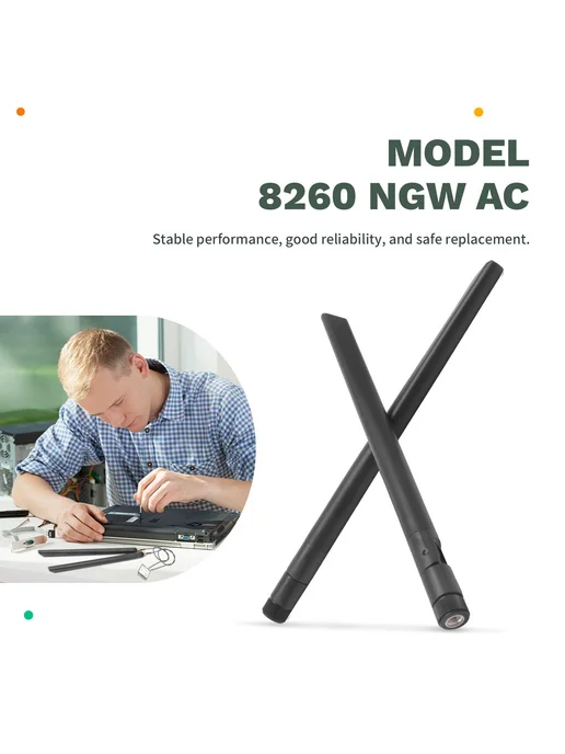 WiFi-карта 8260NGW AC 2.4 5 ГГц 867 Мбит с + 2 антенны, вариант, фото 4