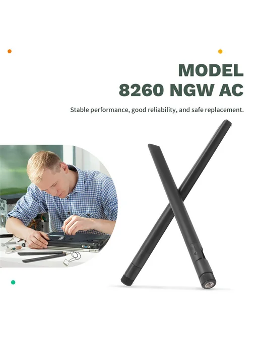 WiFi-карта 8260NGW AC 2.4 5 ГГц 867 Мбит с + 2 антенны, вариант, фото 5