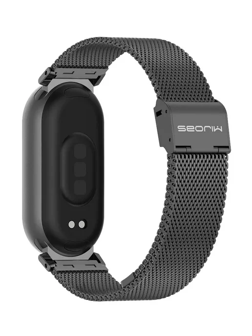 MIJOBS Ремешок металлический для Xiaomi Smart Band 8, 9, 10, 11, черный, фото 2