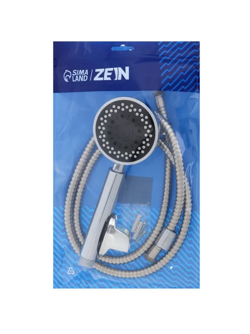 ZEIN Набор для душа Z0205, шланг 150 см, лейка 5 режимов, хром, вариант, фото 5