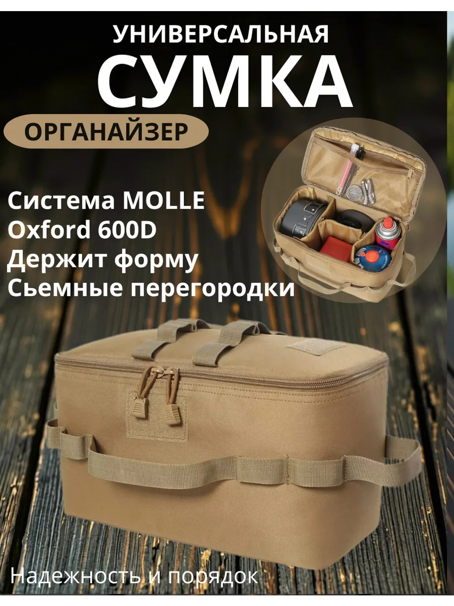 Сумка-органайзер для рыбалки, кемпинга а багажник