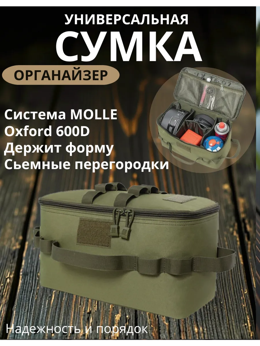 Сумка-органайзер для рыбалки, кемпинга а багажник