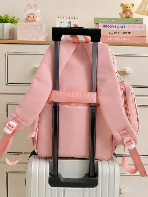Fogarty bag Рюкзак школьный для девочки 3 в 1, розовый, фото 8