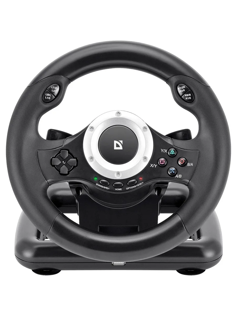 Руль игровой для ПК Defender Turbo pro с педалями