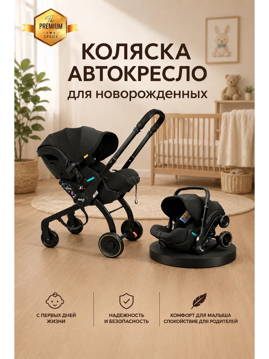 Коляска прогулочная автокресло 2 в 1