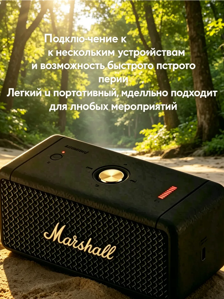 Беспроводная портативная колонка Marshall Emberton 1