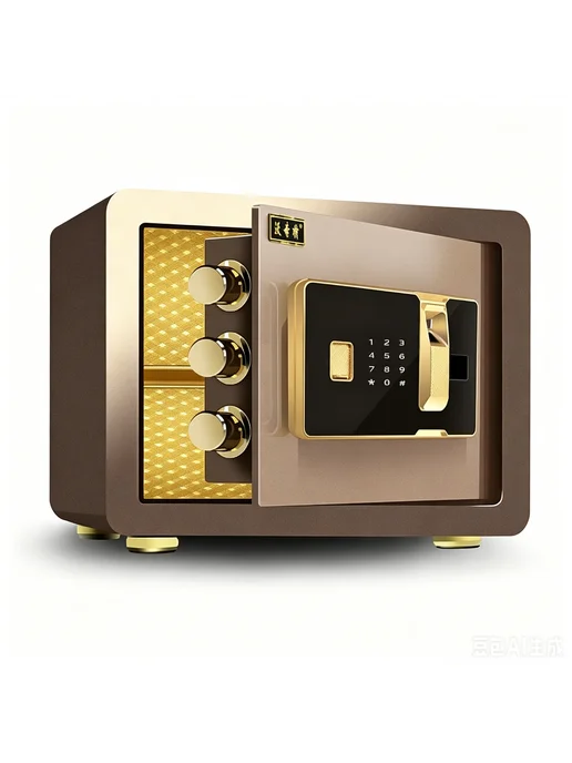 Easysafe Мебельный сейф для денег документов с кодом для дома и офиса, коричневый, фото 3