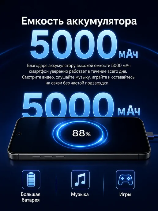 Смартфон Pro Max Phone I17 Pro Max 16/512 ГБ, черный, фото 2