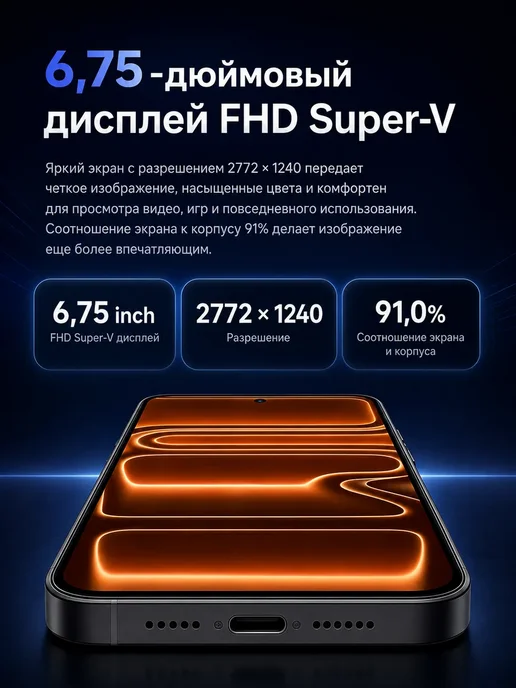 Смартфон Pro Max Phone I17 Pro Max 16/512 ГБ, черный, фото 4