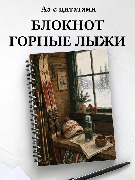 Блокнот Горные лыжи