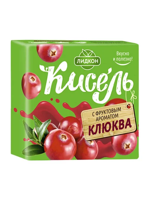 ЛИДКОН Кисель с ароматом Клюква, 220 г, 3 уп, 220 г, фото 2