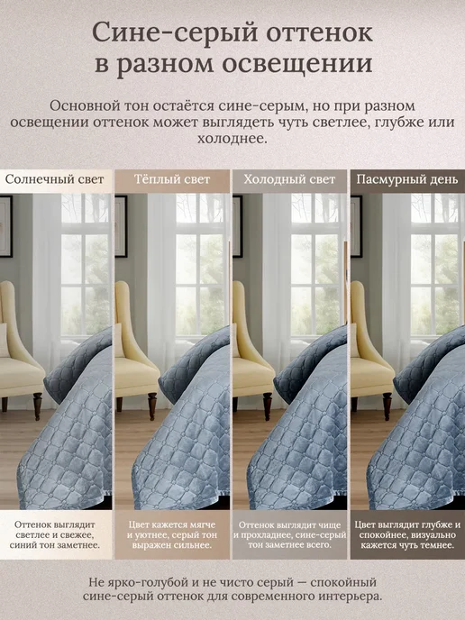 Покрывало на кровать 220х240 велюровое, 220x240, фото 2