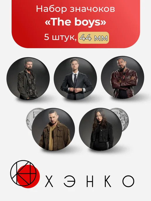 Набор значков команда The boys