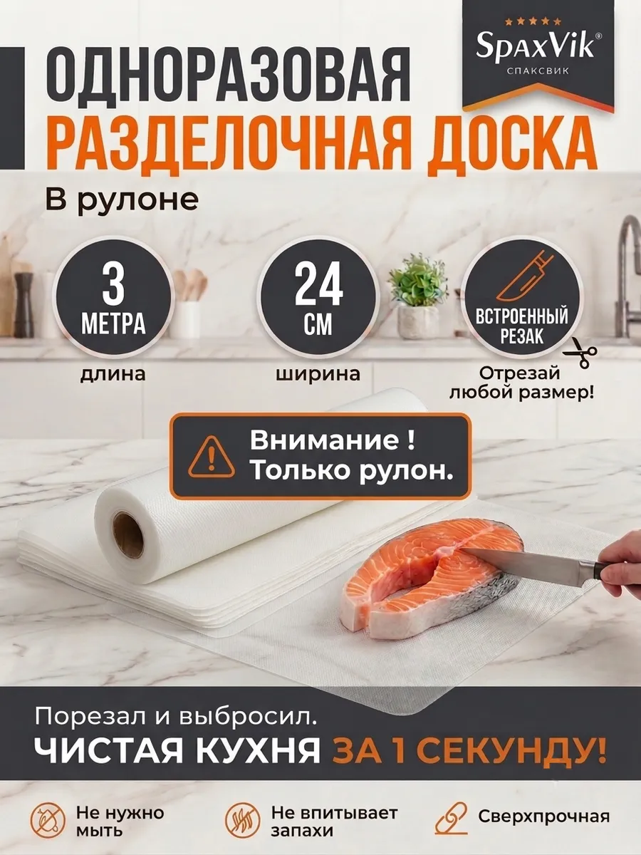 Доска разделочная одноразовая в рулоне