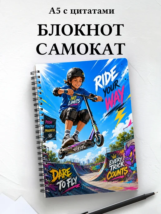Блокнот Самокатный спорт
