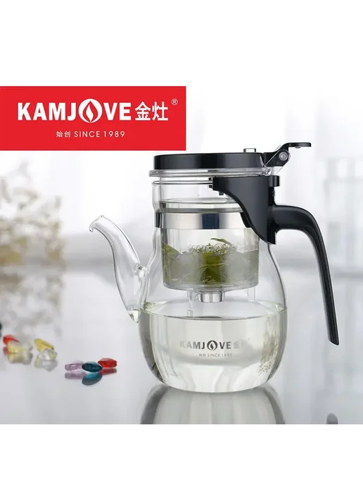 VINRITO Стеклянный чайник Kamjove Piao Yi Bei 600ml K206, 600 мл, фото 2