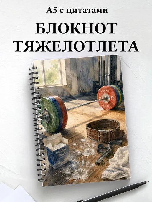 Блокнот Тяжелая атлетика
