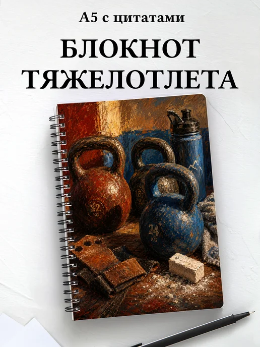 Блокнот Тяжелая атлетика