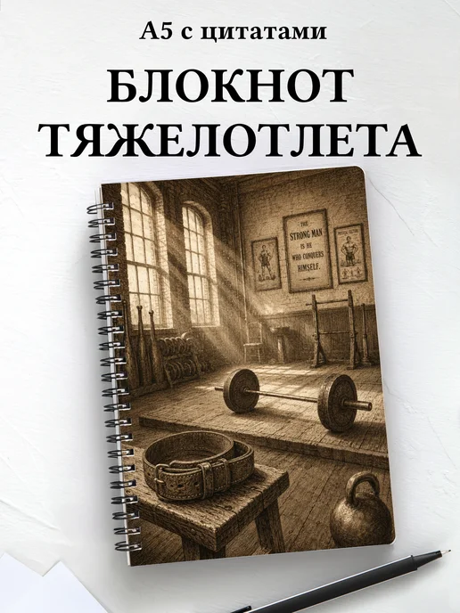 Блокнот Тяжелая атлетика