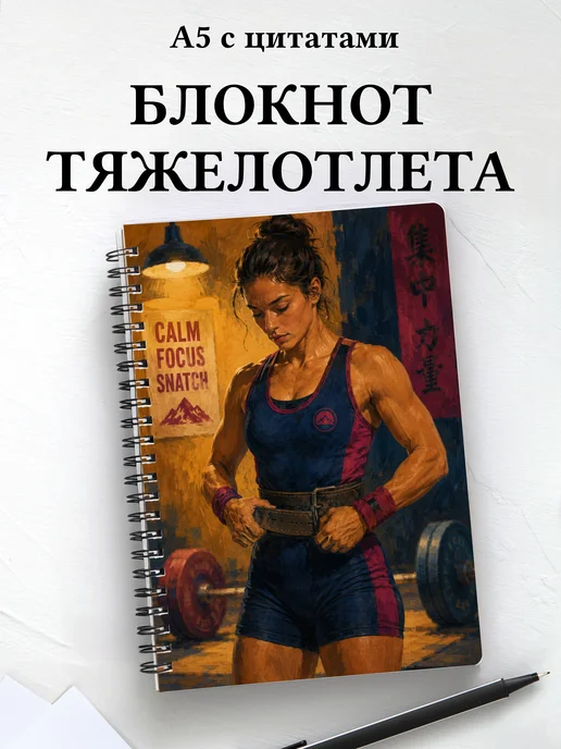 Блокнот Тяжелая атлетика