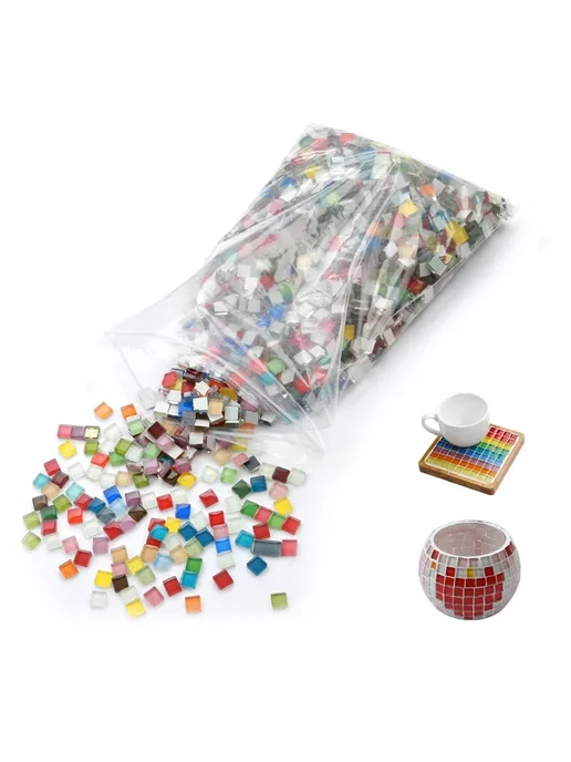 SOQEYOY Мозаичная плитка стеклянная квадратная 450pcs, 450 шт, фото 2