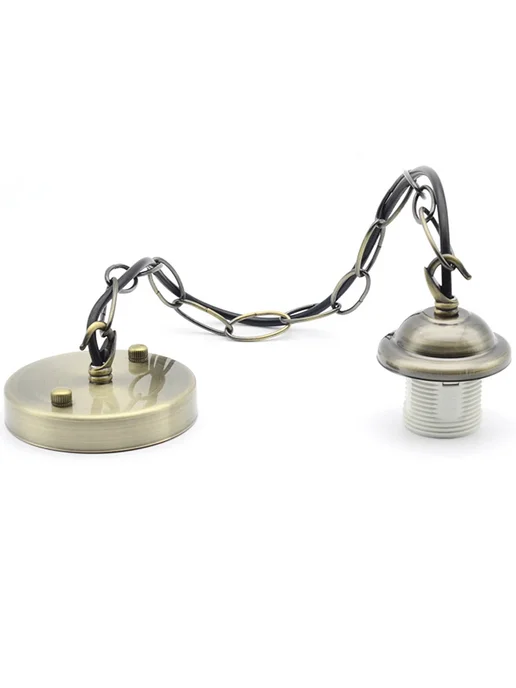 GAHADA Подвесной светильник Е27 железо Brushed Nickel, бежевый, фото 2
