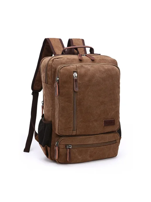 IGETBAG Розовый мужской рюкзак из холста, красный, розовый, фото 2