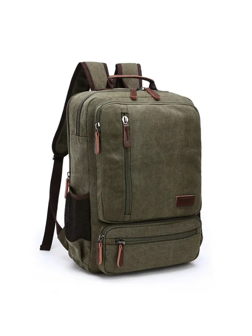 IGETBAG Розовый мужской рюкзак из холста, красный, розовый, фото 3