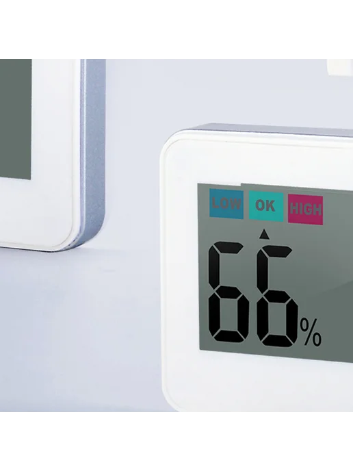 Цифровой термометр для холодильника и комнаты, LCD, белый, белый, фото 6