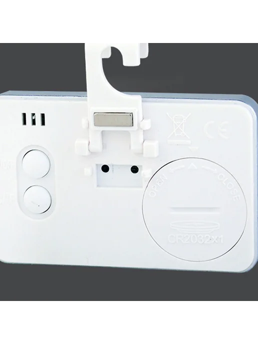 Цифровой термометр для холодильника и комнаты, LCD, белый, белый, фото 7