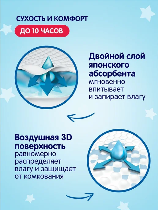 Yokosun Подгузники детские Premium размер 3 М (5-10 кг) 62 шт, 3 м, 10 кг, фото 2