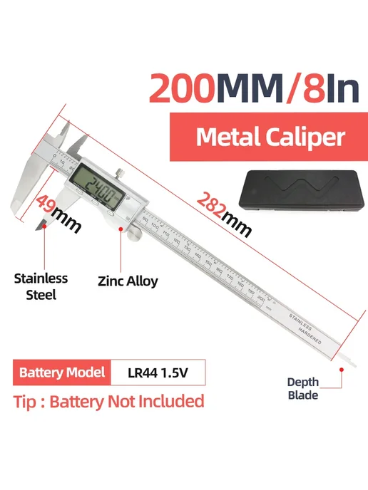 Tooleye Штангенциркуль Box Metal Caliper 2, вариант