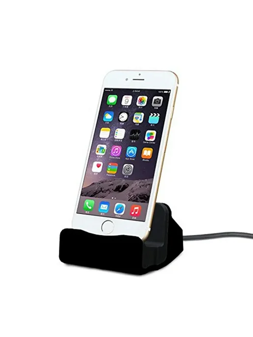 Нет бренда Док-станция для iPhone черная, универсальная, черный, фото 2