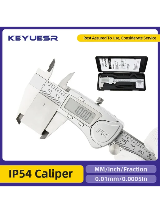 Нет бренда Цифровой штангенциркуль Keyuesr IP54 0-150 мм, вариант, фото 2
