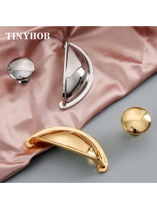TINYHOB Ручка для шкафа C-5129-76-PVD, бежевый, фото 7