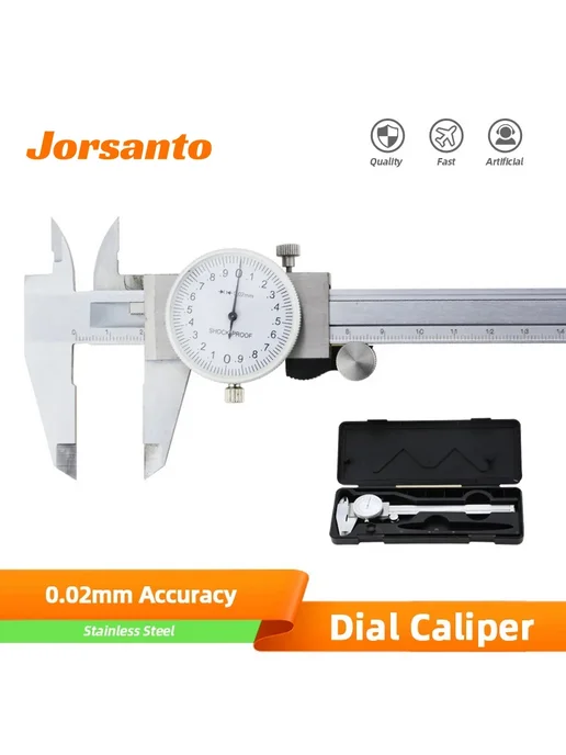 Нет бренда Штангенциркуль Dial Caliper 0-150 мм, 40cr13, вариант, фото 2
