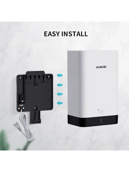 AIKE Сушилка для рук AK2822-White 220V EU, белый, фото 5