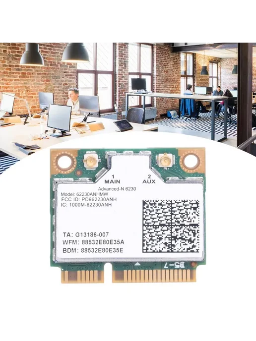 Сетевая карта Wi-Fi 62230ANHMW, 300 Мбит с, вариант, фото 5