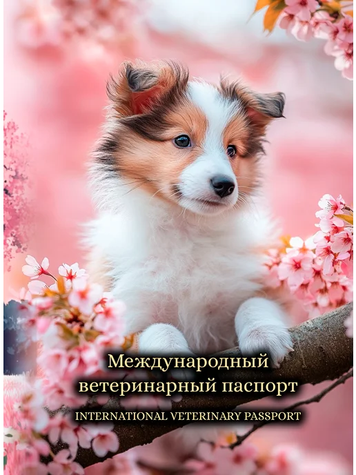 StarHoll Международный ветеринарный паспорт с аудио записью, розовый