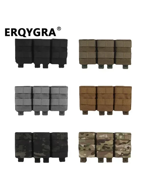 ERQYGRA FAST 5.56 Triple Mag Pouch Ranger Green, зеленый, фото 2