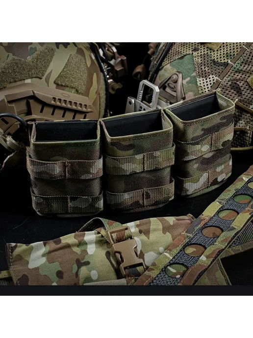 ERQYGRA FAST 5.56 Triple Mag Pouch Ranger Green, зеленый, фото 3
