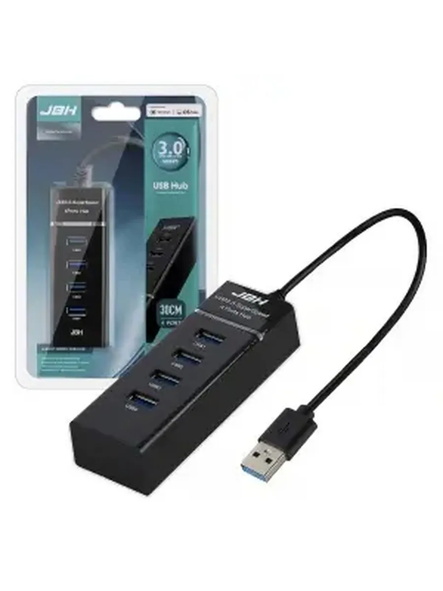 Удобный USB-хаб с 4 портами для расширения возможностей