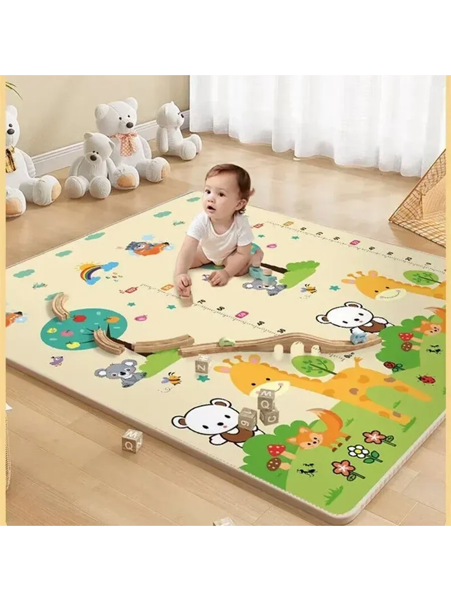 Детский пеноматериальный коврик 180x120x0.5cm, Double sided
