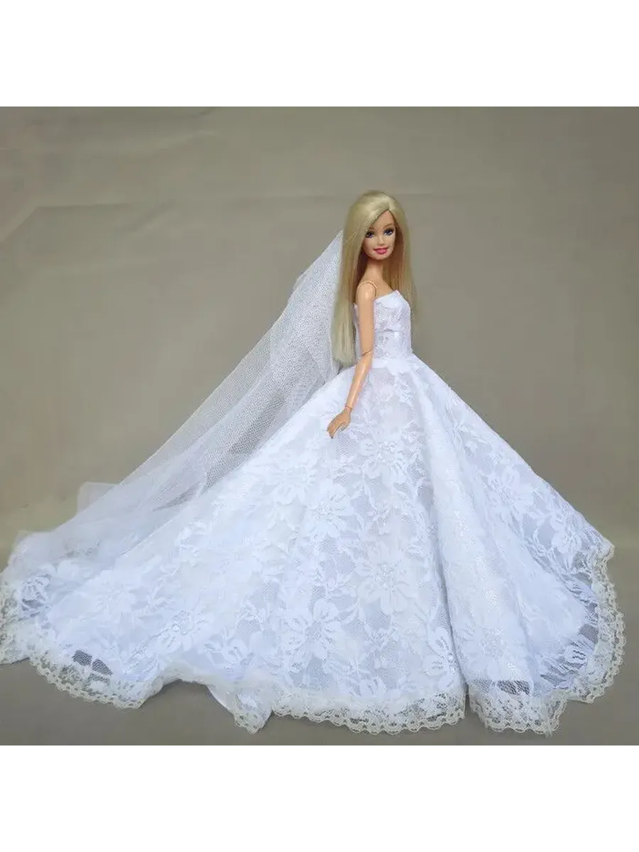 Свадебное платье для кукол Barbie и