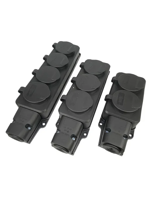 Bolantedz Водонепроницаемая розетка IP54 16A черная 1 Ways, черный, фото 3