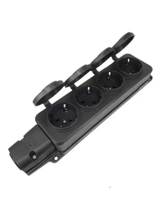 Bolantedz Водонепроницаемая розетка IP54 16A черная 1 Ways, черный, фото 7