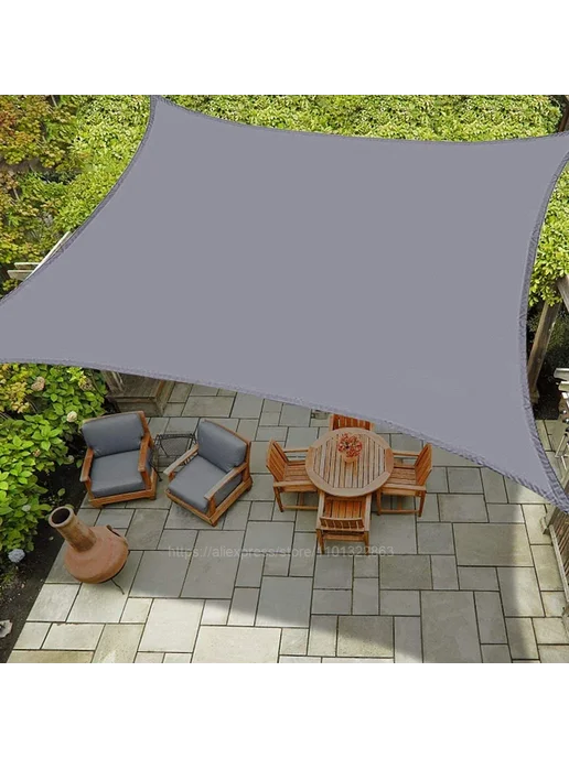 Нет бренда Солнцезащитный парус 2х3 м 3х4 м Серый, 3X5M, accessories, 2x3 м, 3 м, фото 2