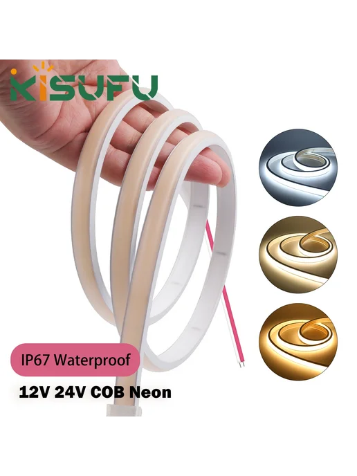 KISUFU Светодиодная лента COB 320LEDs-M 24V 11M Warm 3000K, вариант, фото 2