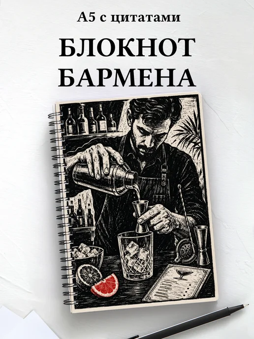 Блокнот бармена