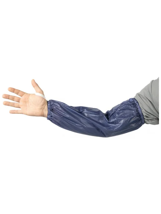 Нарукавники Jeta Safety из ПВХ от кислот и щелочей, КЩС, синий, фото 2